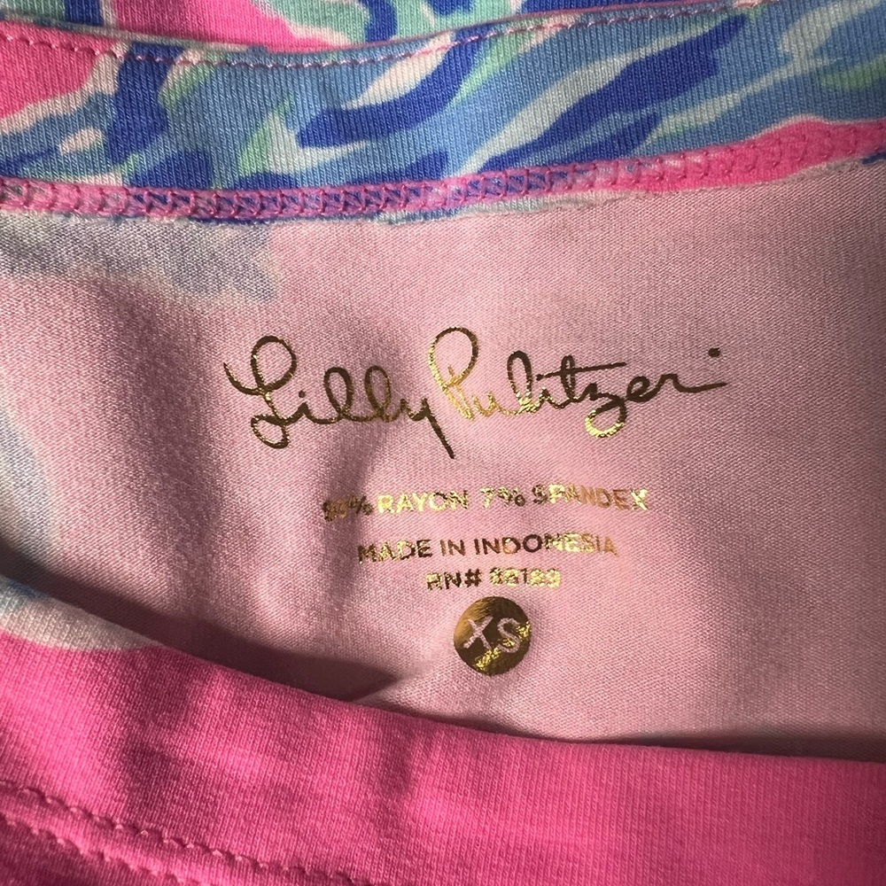 Lilly Pulitzer Sophie Dress Pink Blue Pout Barefoot Princess - Picture 7 of 8